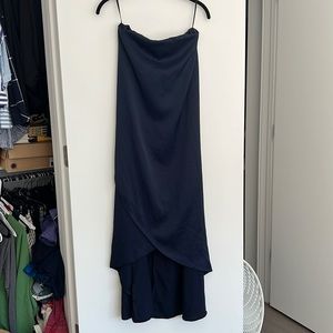ASOS navy maxi dress